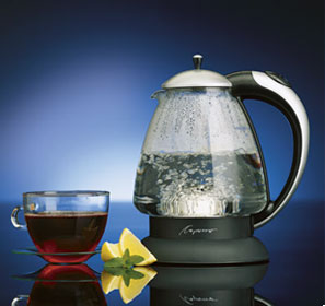 Jura-Capresso H20 Glass Water Kettle - Polished Chrome Finish - 259