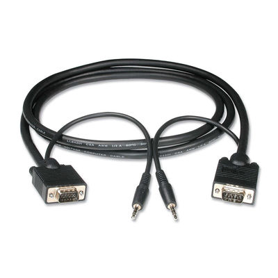 Cables To Go 10 Feet HD15 UXGA + 3.5mm Stereo Audio M/M Monitor Cable - 52111