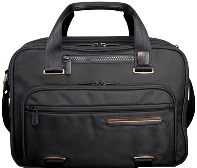 T-Tech Data By Tumi T-Pass Ford Expandable Black Laptop Brief - 56541