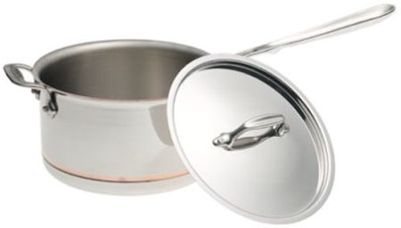 All-Clad Copper Core 4-Quart Saucepan With Lid - 6204SS
