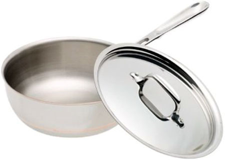 All-Clad Copper Core 2-Quart Saucier Pan With Lid - 6212