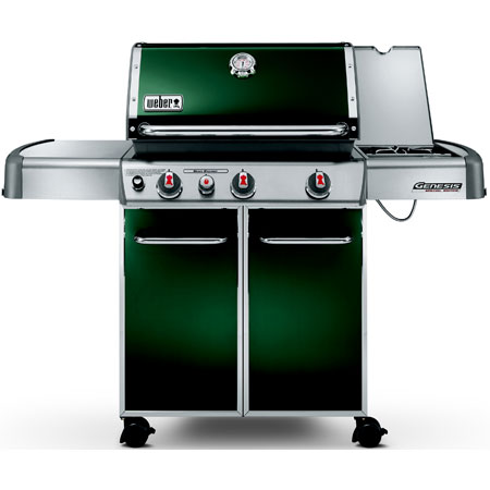 Weber Genesis EP-330 Liquid Propane Green Gas Grill - 6537301 Weber Genesis EP-330 Liquid Propane Green Gas Grill - 6537301