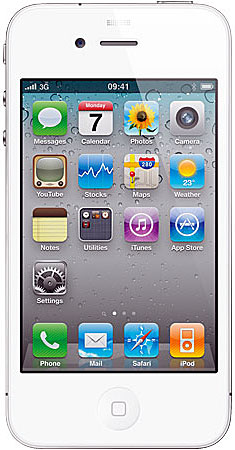 Apple AT&T 8GB White iPhone 4 Wireless Cellular Phone - 65489