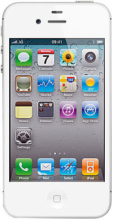Apple AT&T 16GB White iPhone 4S Wireless Cellular Phone - 65491