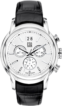 ESQ By Movado Quest Black Chronograph Mens Watch - 07301230