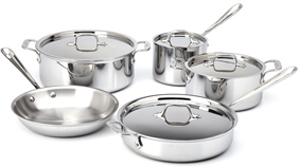 All-Clad 9 Piece Stainless Steel Cookware Set - 8400000247