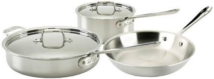 All-Clad 5 Piece Stainless Steel Cookware Set - 8400000254