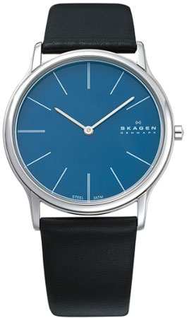 Skagen Ultra Slim Black And Blue Men - 858XLSLN Skagen Ultra Slim Black And Blue Men - 858XLSLN