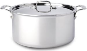 All-Clad Stainless Steel 8 Qt. Stock Pot With Lid - 8701004410