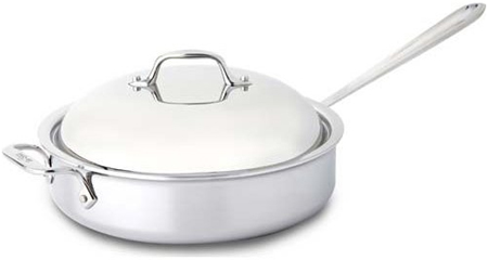 All Clad 4 Quart Stainless Steel Saute Pan - 8701004443