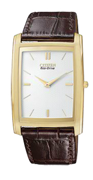 Citizen Eco-Drive White Dial Stiletto Mens Watch - AR3032-03A