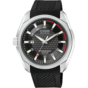 Citizen Eco-Drive Titanium Golf Black Dial Men - BM7120-01E Citizen Eco-Drive Titanium Golf Black Dial Men - BM7120-01E