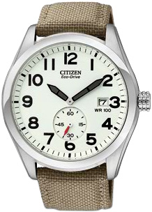 Citizen Eco-Drive Khaki Sport Mens Watch - BV1080-18A