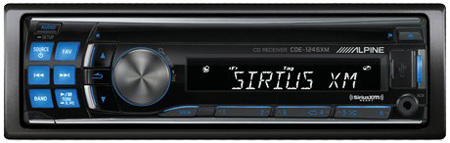 Alpine Single Din CD Receiver - CDE-124SXM
