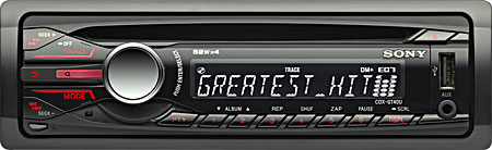 Sony Single DIN Car Stereo CD Receiver - CDX-GT40U