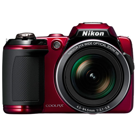 Nikon COOLPIX L120 Red 14.1 Megapixel Digital Camera - 26254