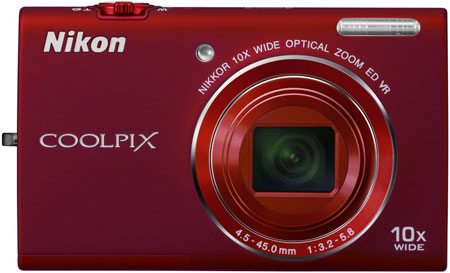Nikon COOLPIX S6200 Red 16 Megapixel Digital Camera - 26275