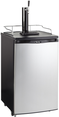 Danby 5.2 Cu Ft Black And Stainless Steel Beer Keg Refrigerator - DKC146SLDB