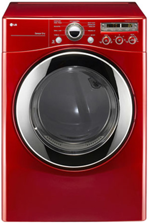 LG DLE2350R Wild Cherry Red Ultra-Large Capacity Electric Dryer - DLE2350R LG DLE2350R Wild Cherry Red Ultra-Large Capacity Electric Dryer - DLE2350R