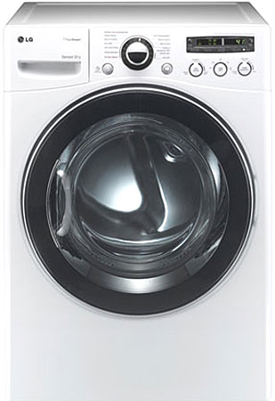 LG White Ultra Large Capacity Gas SteamDryer - DLGX3551W LG White Ultra Large Capacity Gas SteamDryer - DLGX3551W