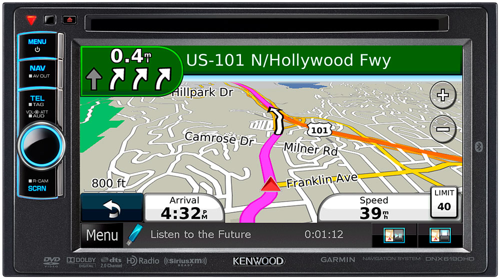 Kenwood In-Dash Double-DIN Navigation DVD Receiver - DNX6190HD