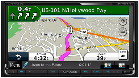 Kenwood In-Dash Double-DIN Navigation DVD Receiver - DNX9990HD