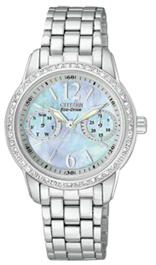Citizen Eco-Drive Silhouette Crystal Womens Watch - FD1030-56Y