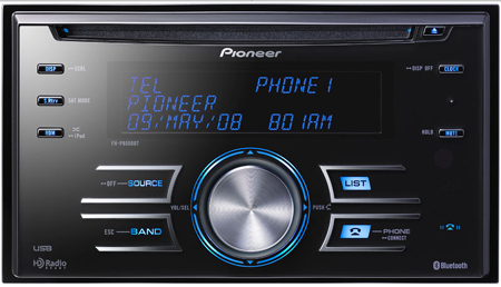 Pioneer Double DIN CD Receiver With Built In Bluetooth Wireless - FH-P8000BT