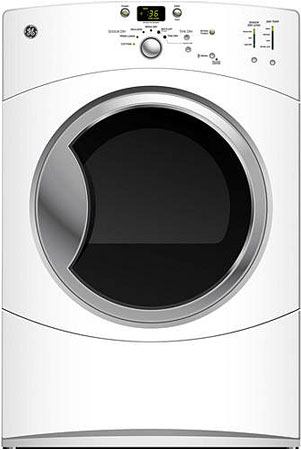 GE GFDN110ELWW White Electric Dryer - GFDN110ELWW