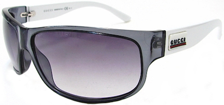 Gucci White And Grey Rectangular Mens Sunglasses - GG 1626/S IPE/9C Gucci White And Grey Rectangular Mens Sunglasses - GG 1626/S IPE/9C
