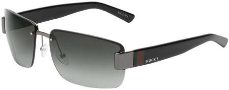 Gucci Grey Gradient Rimless Ladies Sunglasses - GG 2851/S V81/PT Gucci Grey Gradient Rimless Ladies Sunglasses - GG 2851/S V81/PT