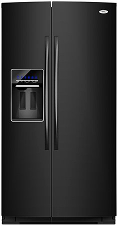 Whirlpool Black Counter Depth Side-By-Side Refrigerator - GSC25C6EYB