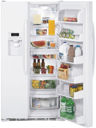 GE GSHF6LGZWW White Side-By-Side Refrigerator - GSHF6LGZWW