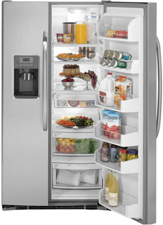 GE GSHS6KGZSS Stainless Steel Side-By-Side Refrigerator - GSHS6KGZSS