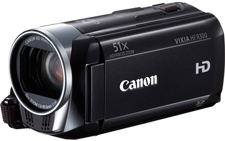 Canon Vixia HF R300 Black Flash Memory Camcorder - HF R300