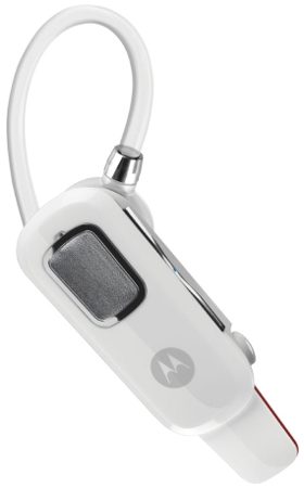 Motorola HX550 Glossy White Bluetooth Headset - HX550