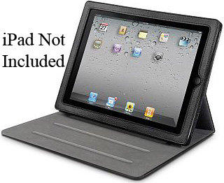 iLuv Black Leatherette iPad Folio Case - iCC821
