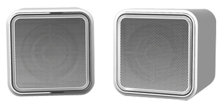 iLuv Silver USB Powered Sound Cubes - iSP160
