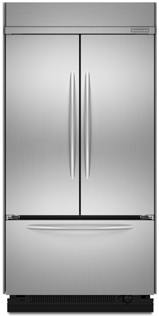 KitchenAid Stainless Steel Built-In French Door Bottom Freezer Refrigerator - KBFC42FTS