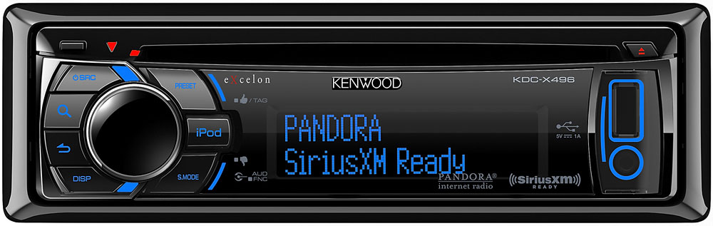 Kenwood eXcelon In-Dash CD Receiver - KDC-X496