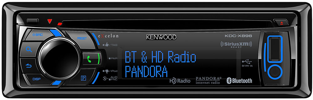 Kenwood eXcelon In-Dash CD Receiver - KDC-X896