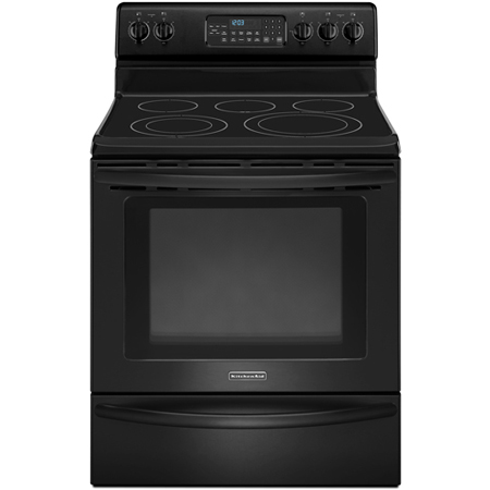KitchenAid 30 ' KERS206 Black Freestanding Electric Range - KERS206BL