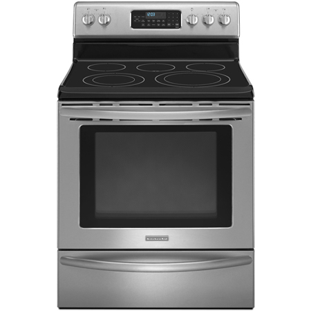 KitchenAid 30 ' KERS206 Stainless Steel Freestanding Electric Range - KERS206SS