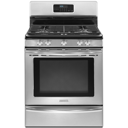 KitchenAid 30 ' KGRS206 Stainless Steel Freestanding Gas Range - KGRS206SS