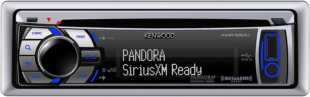 Kenwood Silver Marine CD Receiver - KMR-550U