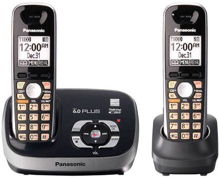 Panasonic KX-TG6532B Black Expandable Digital Cordless Phone - KX-TG6532B