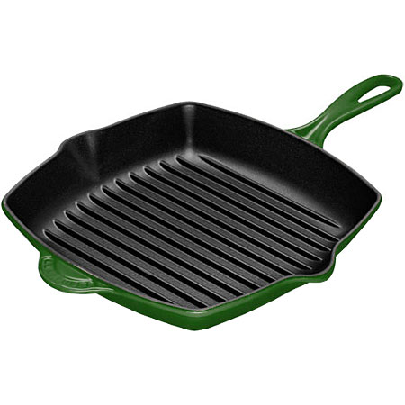 Le Creuset 10.25 ' Enameled Cast Iron Square Fennel Skillet Grill - L2021-2669