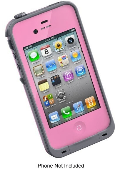 LifeProof Pink Waterproof iPhone 4 / 4S Case - LPIPH4CS02PK