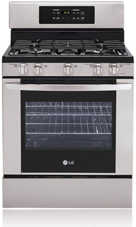 LG Stainless Steel Free Standing Gas Range - LRG3091ST