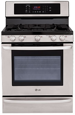 LG Large Capacity Free Standing Stainless Steel Gas Range - LRG3095ST